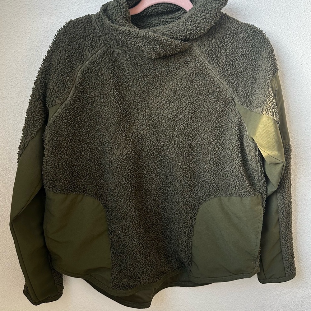 Nike Green Fleece Jacket/ Pullover - Picture 2 of 15
